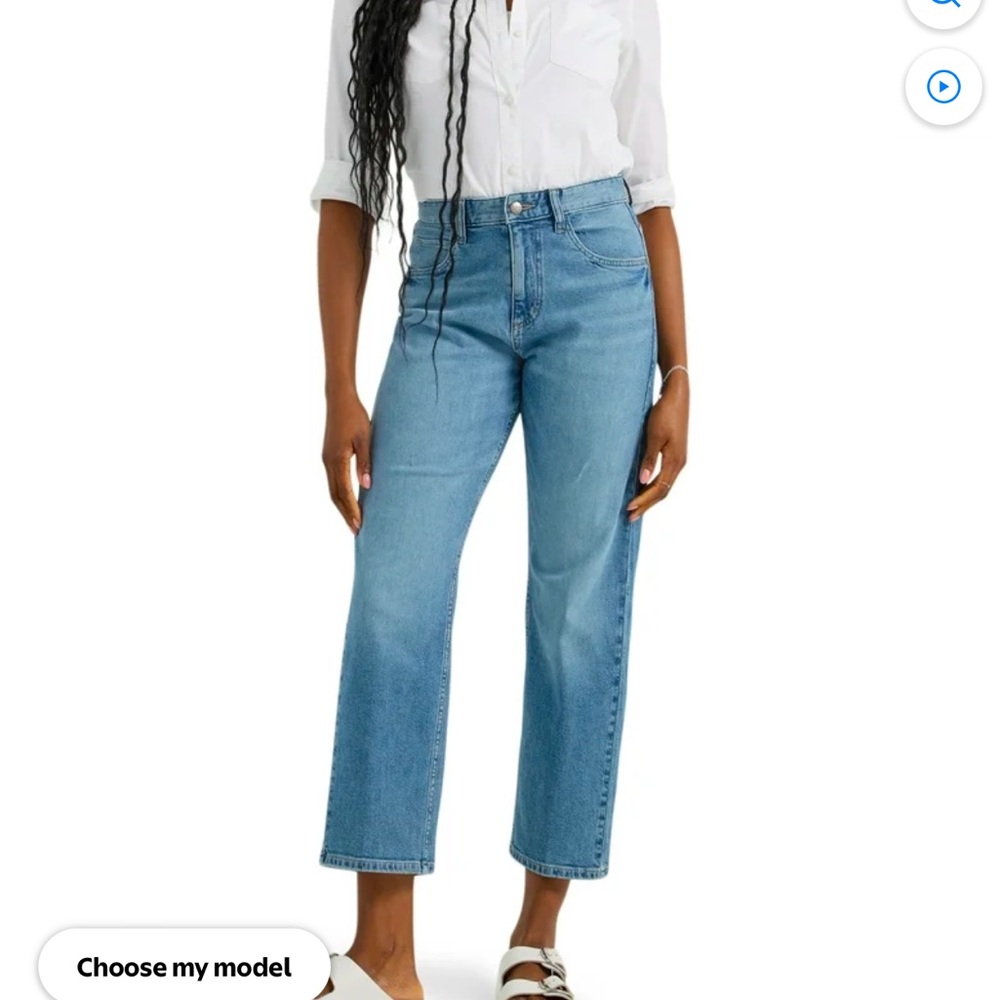 Lee Heritage straight leg cropped jeans